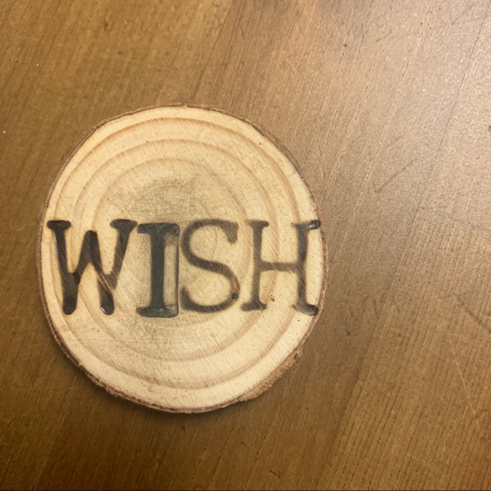 FREE Wish wooden magnet